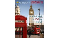 Vietnam Airlines tung vé London chỉ từ 420 USD KHỨ HỒI